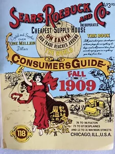Sear Roebuck & Co. Fall 1909 Consumers Guide 1979 Catalog Reprint 5.5" x 7" - Imagen 1 de 8