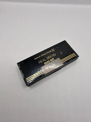 Max Factor Real Brow Duo Kit Eyebrow Powder Palette Shade 001 FAIR - Image 1 of 2
