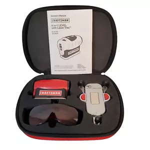 Craftsman 4 In 1 Laser Level w/Laser Trac Model 948247 Red Carrying Case Tested - Picture 1 of 19