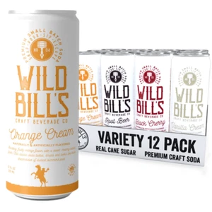 Wild Bill's Soda Pop SORTE "ORIGINAL CREME AROMEN" 12ER PACK - 12oz - Bild 1 von 6