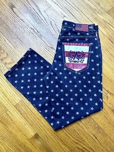 Vintage Y2K Akademiks American Flag Jeans 34x32 Skate Grunge Hip-Hop - Picture 1 of 9