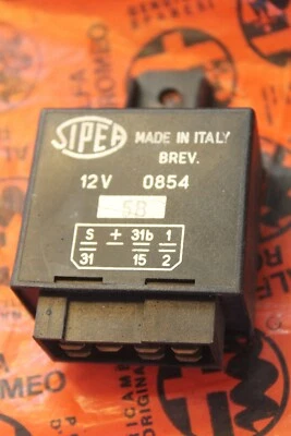 Alfa Romeo Spider Wiper Relay Module Sipea 0854  - Image 1 of 4