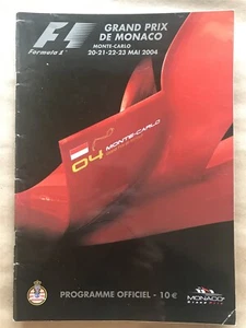 Programm Formel 1 F1 Grand Prix Monaco 2004 Offizielles FIA Programm - Bild 1 von 2