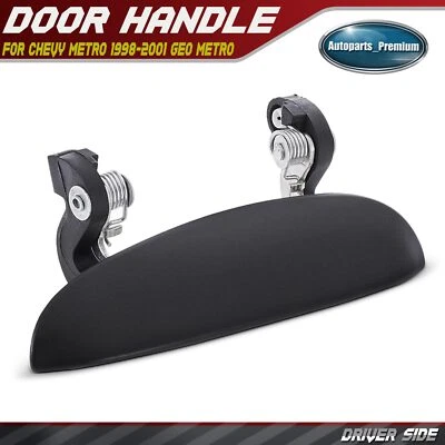 Manija de puerta exterior negra con textura del lado del conductor para Chevy Metro 98-01 Geo Metro Foto 1 de 4