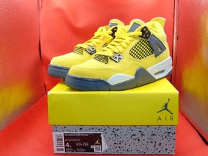 Nike Air Jordan 4 Retro GS 'Lightning' 2021 408452-700 Youth taglia 4 anni - Foto 1 di 10