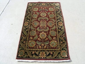 Mint Vintage Lovely Indo-Bidjar Oriental Area Rug  Carpet 2'7"x4'6" Soak Washed - Picture 1 of 12