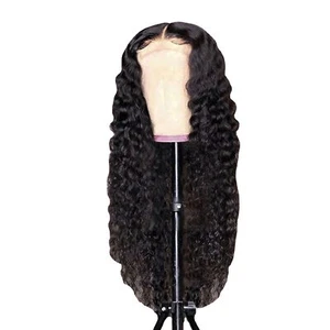 Curly Human Hair Wig Glueless Lace Front Human Hair Wig Natural Wig - Bild 1 von 9