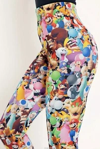 BlackMilk Super Mario All Stars HWMF Leggings Size Small NEW - Picture 1 of 8