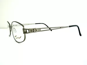 Tura Mod. 495 Damen Brillengestell Gunmetal mit Kristallen Made in Italy Neu aus altem Lagerbestand - Bild 1 von 6