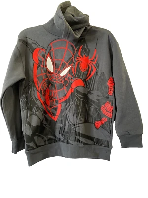 Marvel Boys Spider-man Spiderman Miles Morales Sudadera con Capucha Pullover Tú eliges Gris Nuevo Foto 1 de 4