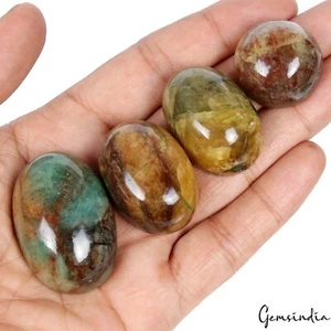 Colgante Cabujón Suelto Esmeralda Verde Bicolor Natural 540 Ct/4 Piezas Tamaño Piedras Preciosas - Imagen 1 de 4