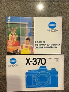 MINOLTA X-700 BEDIENUNGSANLEITUNG + MINOLTA LEITFADEN ZUR KREATIVEN FOTOGRAFIE Englisch - Bild 1 von 2