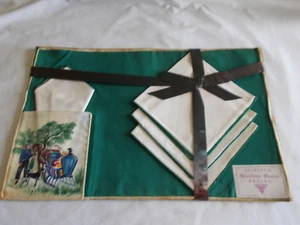 VINTAGE GRANDMA MOSES DESIGN SET OF 4 PLACEMATS & NAPKINS ORIGINAL PACKAGE UNUSE - Picture 1 of 5