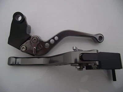 Ducati 916/916SPS (hasta 98), palancas CNC ajustador corto titanio/cromo, DB12/DC12 Foto 1 de 3