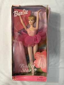 Vintage 2001 Mattel Ballet Star Barbie Doll with 2 Dance Costumes 53930 - Picture 1 of 7
