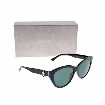 GAFAS DE SOL JIMMY CHOO CATEYE NEGRO BRILLANTE DORADO / GRIS OSCURO JC5007 500087 Foto 1 de 4