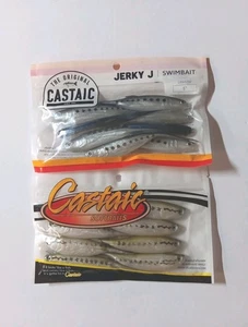 2 Castaic Jerky J. Swimbait 5" Mixed Colors 1 Baby Bass 1 Sardine - Picture 1 of 1