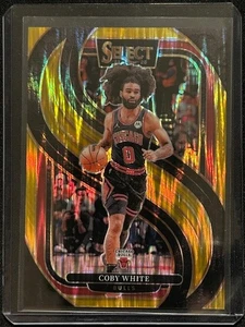 2024-25 Panini Select Basketball - Coby White #126 Premier Level Gold Shock /10 - Foto 1 di 2