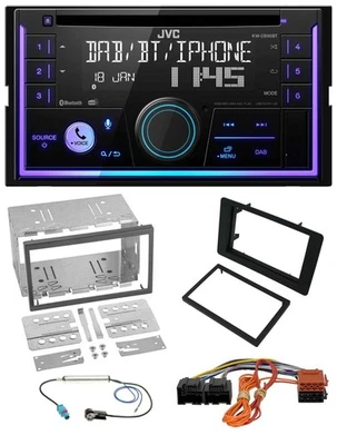 JVC MP3 USB 2DIN DAB Bluetooth CD Autoradio für Saab 9-5 YS3E Facelift 2005-2011 - Bild 1 von 4