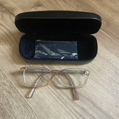 Estuche y tela transparente con monturas de gafas Coach HC6145 para mujer champán 5561 en muy buena condición Foto 1 de 4