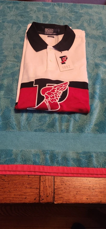 Ralph Lauren стадион крыло SS поло Sz Xl редкая 🔥 новый с Ярлыками GRAIL легкой атлетики. - Изображение 1 из 4