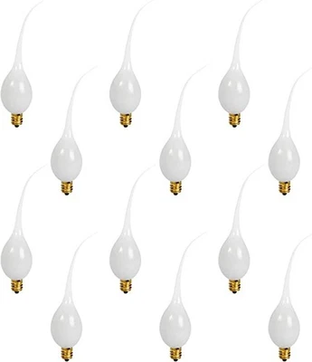 12 LED Silicone Dipped,, Electric Candle Lamp bulb 0.7 watt E12 Base - Image 1 of 3