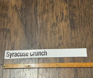 Syracuse Crunch AHL Issued Pro Stock Locker Room Standings Board Nameplate 1 - Picture 1 of 3