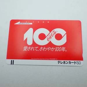 Tarjeta telefónica japonesa: Coca-Cola conmemoración del 100 aniversario 1986 - Imagen 1 de 6