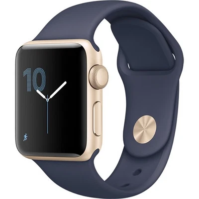Apple Watch Series 2 38mm (Gold Aluminum Case, Midnight Blue Sport Band) - Image 1 of 2