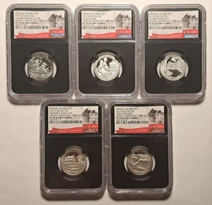 2017-S LIMITED EDITION SILVER QUARTER PROOF SET NGC PF70 UCAM FIRST RELEASES ATB - Picture 1 of 11
