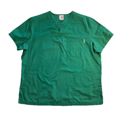 Blusa Médica Koi Jason Manga Corta Para Hombre XL Verde Bosque Algodón/Poliéster Estilo No. 654 Foto 1 de 4