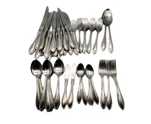 70 pc. Lot Oneida Arbor American Harmony Stainless Flatware Knives Spoons Forks - Picture 1 of 6