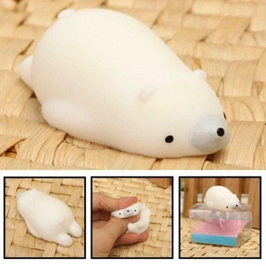 Mochi Cute Polar Soft Bear Squeeze Healing Stress Reliever Fun Kids Squeeze Gift - Photo 1 sur 6