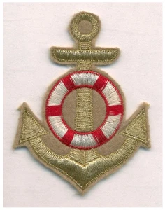 Nautical Anchor and Life Preserver Patch L336 - Picture 1 of 1