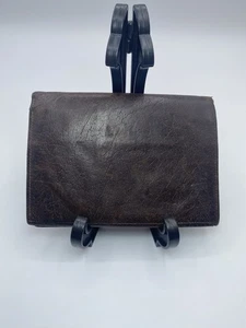 Vintage Swank Mens Brown Billfold Wallet, Genuine Buffalo Calf Leather - Picture 1 of 9