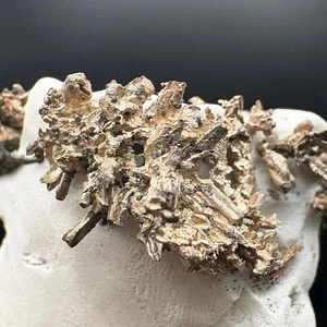 NATIVE SILVER, CALCITE- Bouismas Mine, Zagora Province - MOROCCO AM92 - Picture 1 of 7