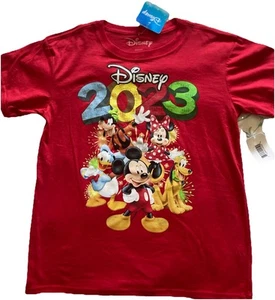 Disney 2023 Character Graphic T-Shirt Kids Size L/G 10/12 -NWT - Picture 1 of 16