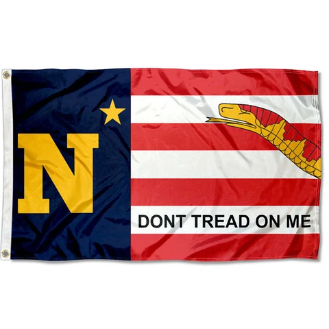 Navy Midshipmen Dont Tread on Me NCAA Flag Tailgating Banner Cover