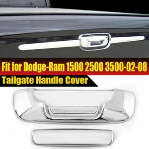 Fits DODGE RAM 2002-08 1500 Chrome Rear Tailgate Handle Cover Overlay Molding - Picture 1 of 12