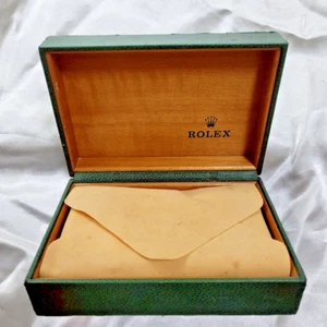 Genuine Rolex Watch Box 68.00.08 Green Box Wooden Box And Original Case Used - Bild 1 von 23