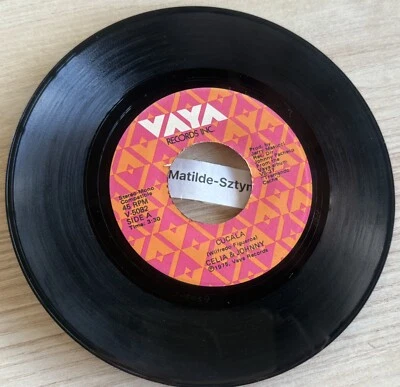 CELIA CRUZ & JOHNNY Cucala/ De la VerdeguE 1975 VAYA 45 RPM Vinyl 7" Salsa Hear! - Image 1 of 4