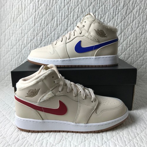 Scarpe Nike Air Jordan 1 Mid UTL (GS) giovani taglia 6 5 anni pile bianco perla DO2207 264