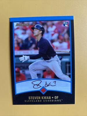 STEVEN KWAN 2022 Topps Throwback TBT  Rookie RC #49 Cleveland Guardians - Image 1 of 2