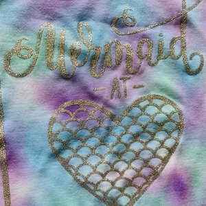 Girl's Pajama Top New Size 10 Tie Dye Mermaid At Heart Purple Blue Lightweight - Picture 1 of 5