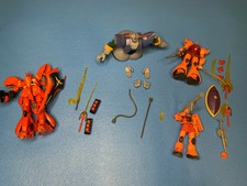 Chars Mobile Suit Gundam Bundle Bandai Zeong, Zaku, Gelgoog, Sazab Action Figure