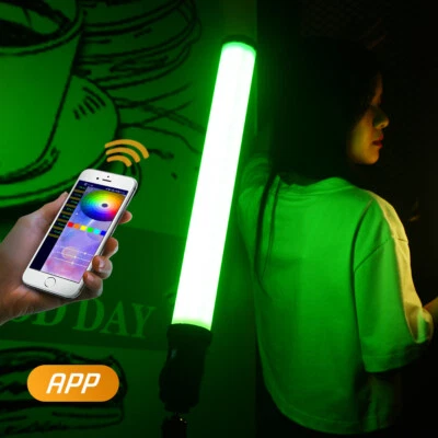 RGB LED Handheld Stick Light 2800K-7500K 360° Full Color 14 FX Lighting Effects - Image 1 of 4