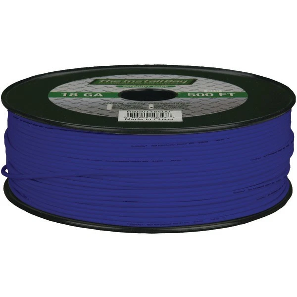 Install Bay PWBL18500 500' 18 Gauge Blue Primary Wire