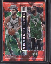 Tatum/Brown 2020-21 Panini Contenders Optic Team Tandems Red Cracked Ice