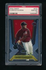 2000 Topps Finest Counterparts #272 Ken Griffey Jr. Sammy Sosa PSA 10 GEM MINT
