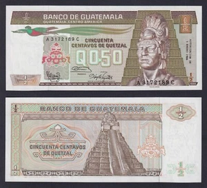 Guatemala 1/2 Quetzal 1986 P 65 Fds / UNC - Picture 1 of 1